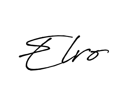 Also we have Elro name is the best signature style. Create professional handwritten signature collection using Antro_Vectra_Bolder autograph style. Elro signature style 7 images and pictures png