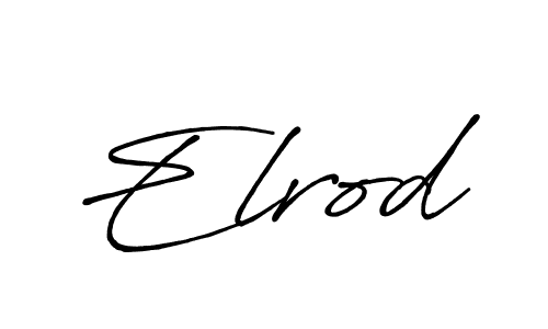 The best way (Antro_Vectra_Bolder) to make a short signature is to pick only two or three words in your name. The name Elrod include a total of six letters. For converting this name. Elrod signature style 7 images and pictures png