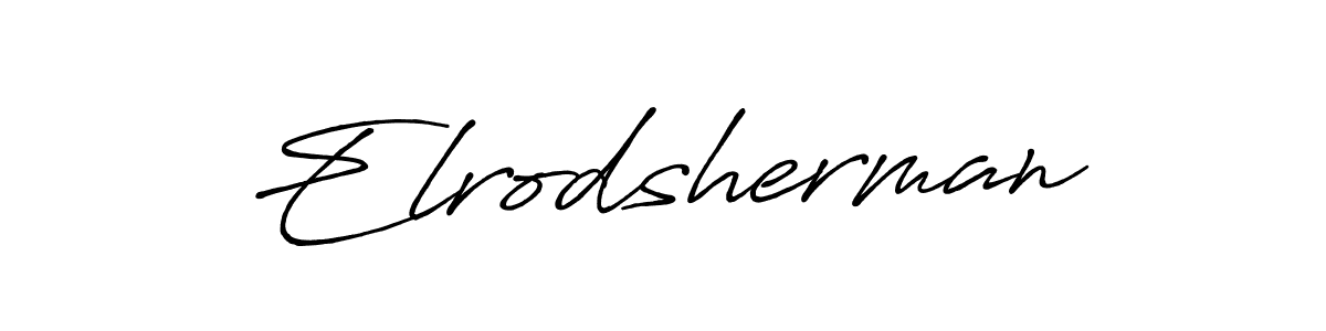 Elrodsherman stylish signature style. Best Handwritten Sign (Antro_Vectra_Bolder) for my name. Handwritten Signature Collection Ideas for my name Elrodsherman. Elrodsherman signature style 7 images and pictures png