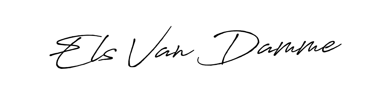 You should practise on your own different ways (Antro_Vectra_Bolder) to write your name (Els Van Damme) in signature. don't let someone else do it for you. Els Van Damme signature style 7 images and pictures png