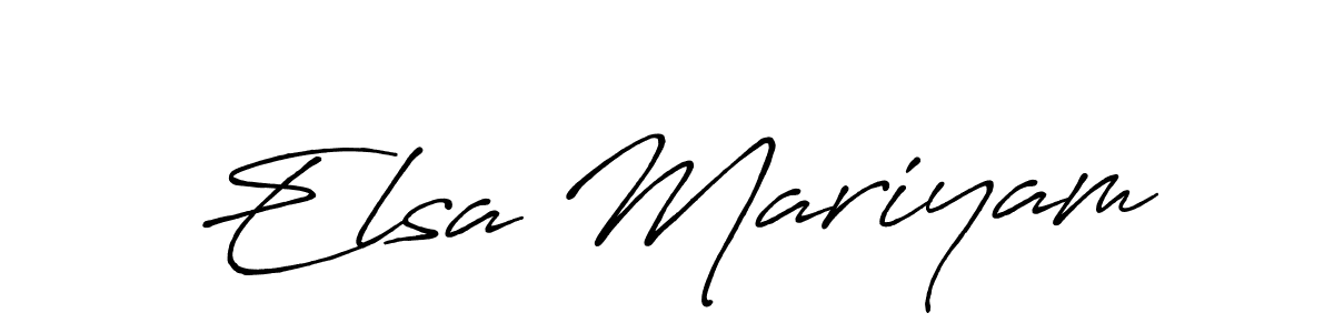Also we have Elsa Mariyam name is the best signature style. Create professional handwritten signature collection using Antro_Vectra_Bolder autograph style. Elsa Mariyam signature style 7 images and pictures png