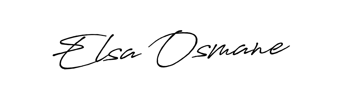 Use a signature maker to create a handwritten signature online. With this signature software, you can design (Antro_Vectra_Bolder) your own signature for name Elsa Osmane. Elsa Osmane signature style 7 images and pictures png