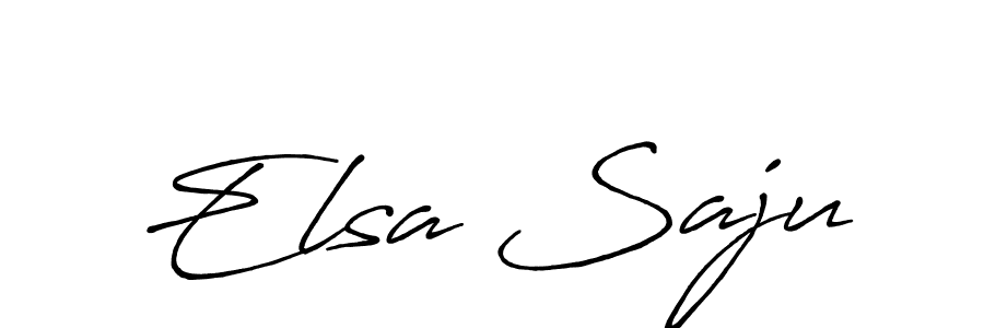 Elsa Saju stylish signature style. Best Handwritten Sign (Antro_Vectra_Bolder) for my name. Handwritten Signature Collection Ideas for my name Elsa Saju. Elsa Saju signature style 7 images and pictures png