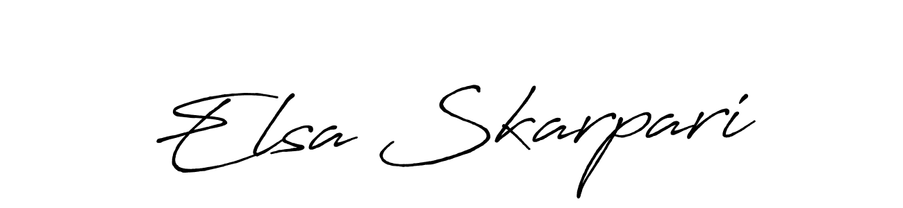 Make a short Elsa Skarpari signature style. Manage your documents anywhere anytime using Antro_Vectra_Bolder. Create and add eSignatures, submit forms, share and send files easily. Elsa Skarpari signature style 7 images and pictures png