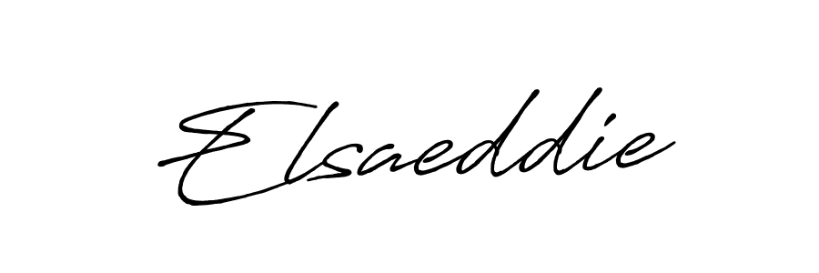 if you are searching for the best signature style for your name Elsaeddie. so please give up your signature search. here we have designed multiple signature styles  using Antro_Vectra_Bolder. Elsaeddie signature style 7 images and pictures png