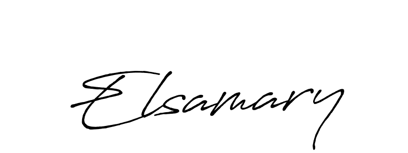 Use a signature maker to create a handwritten signature online. With this signature software, you can design (Antro_Vectra_Bolder) your own signature for name Elsamary. Elsamary signature style 7 images and pictures png