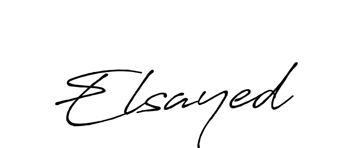 Make a beautiful signature design for name Elsayed. With this signature (Antro_Vectra_Bolder) style, you can create a handwritten signature for free. Elsayed signature style 7 images and pictures png