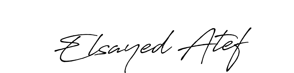 Use a signature maker to create a handwritten signature online. With this signature software, you can design (Antro_Vectra_Bolder) your own signature for name Elsayed Atef. Elsayed Atef signature style 7 images and pictures png