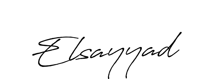 Make a beautiful signature design for name Elsayyad. With this signature (Antro_Vectra_Bolder) style, you can create a handwritten signature for free. Elsayyad signature style 7 images and pictures png