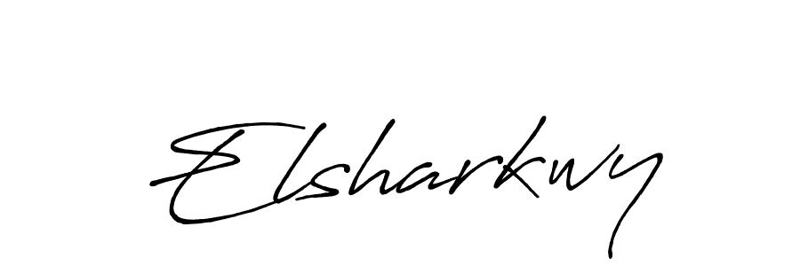 Elsharkwy stylish signature style. Best Handwritten Sign (Antro_Vectra_Bolder) for my name. Handwritten Signature Collection Ideas for my name Elsharkwy. Elsharkwy signature style 7 images and pictures png