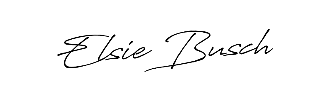 Make a beautiful signature design for name Elsie Busch. With this signature (Antro_Vectra_Bolder) style, you can create a handwritten signature for free. Elsie Busch signature style 7 images and pictures png