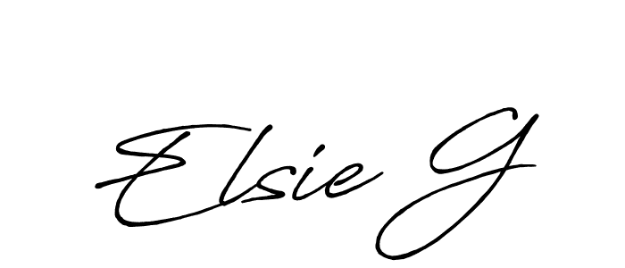 Make a beautiful signature design for name Elsie G. Use this online signature maker to create a handwritten signature for free. Elsie G signature style 7 images and pictures png