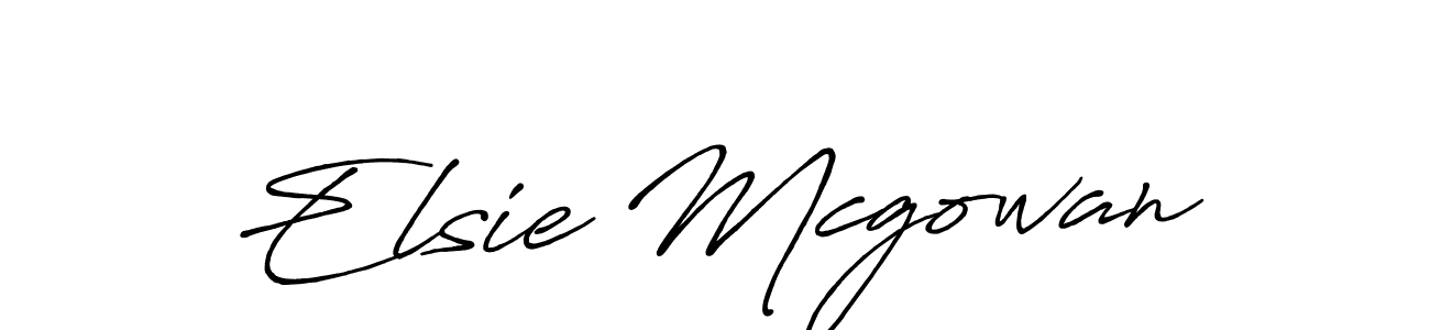 Elsie Mcgowan stylish signature style. Best Handwritten Sign (Antro_Vectra_Bolder) for my name. Handwritten Signature Collection Ideas for my name Elsie Mcgowan. Elsie Mcgowan signature style 7 images and pictures png