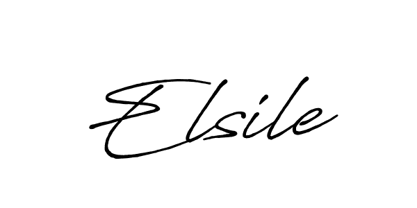 It looks lik you need a new signature style for name Elsile. Design unique handwritten (Antro_Vectra_Bolder) signature with our free signature maker in just a few clicks. Elsile signature style 7 images and pictures png