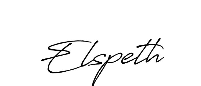 Elspeth stylish signature style. Best Handwritten Sign (Antro_Vectra_Bolder) for my name. Handwritten Signature Collection Ideas for my name Elspeth. Elspeth signature style 7 images and pictures png