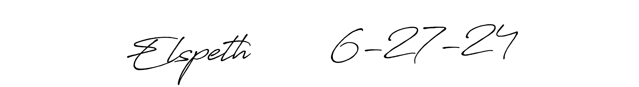 How to Draw Elspeth        6-27-24 signature style? Antro_Vectra_Bolder is a latest design signature styles for name Elspeth        6-27-24. Elspeth        6-27-24 signature style 7 images and pictures png