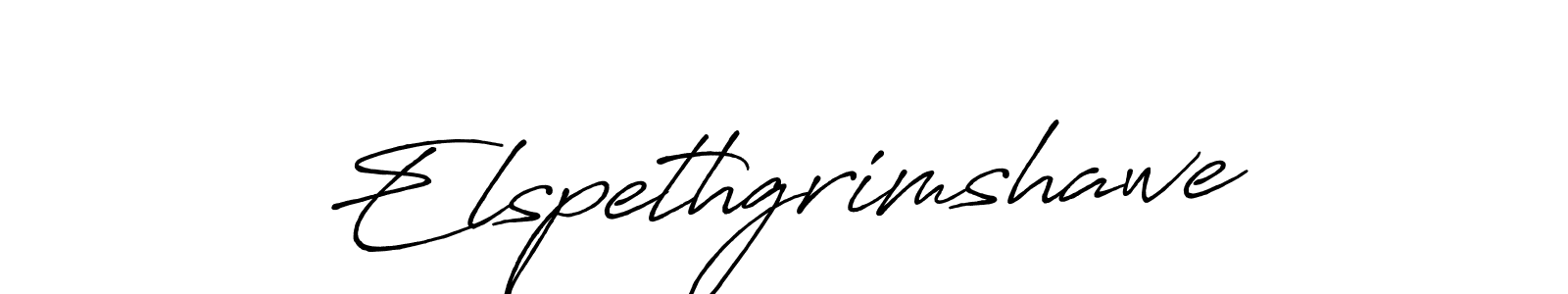 How to make Elspethgrimshawe name signature. Use Antro_Vectra_Bolder style for creating short signs online. This is the latest handwritten sign. Elspethgrimshawe signature style 7 images and pictures png