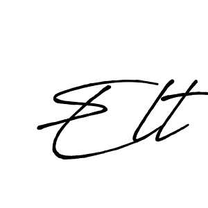if you are searching for the best signature style for your name Elt. so please give up your signature search. here we have designed multiple signature styles  using Antro_Vectra_Bolder. Elt signature style 7 images and pictures png