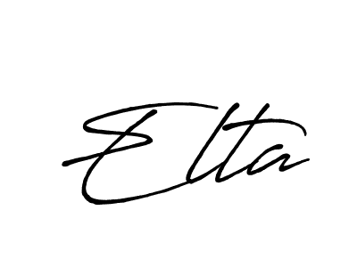 How to make Elta signature? Antro_Vectra_Bolder is a professional autograph style. Create handwritten signature for Elta name. Elta signature style 7 images and pictures png