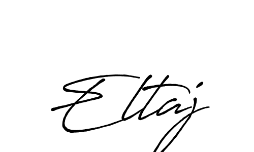 Create a beautiful signature design for name Eltaj. With this signature (Antro_Vectra_Bolder) fonts, you can make a handwritten signature for free. Eltaj signature style 7 images and pictures png