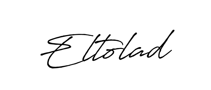 Design your own signature with our free online signature maker. With this signature software, you can create a handwritten (Antro_Vectra_Bolder) signature for name Eltolad. Eltolad signature style 7 images and pictures png