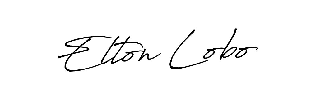 Use a signature maker to create a handwritten signature online. With this signature software, you can design (Antro_Vectra_Bolder) your own signature for name Elton Lobo. Elton Lobo signature style 7 images and pictures png