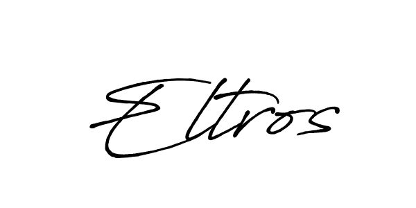 The best way (Antro_Vectra_Bolder) to make a short signature is to pick only two or three words in your name. The name Eltros include a total of six letters. For converting this name. Eltros signature style 7 images and pictures png