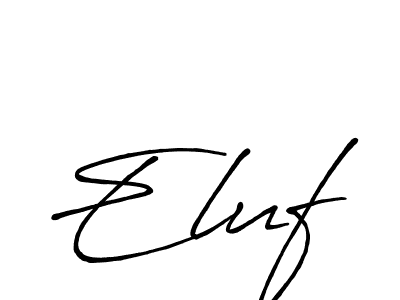 if you are searching for the best signature style for your name Eluf. so please give up your signature search. here we have designed multiple signature styles  using Antro_Vectra_Bolder. Eluf signature style 7 images and pictures png