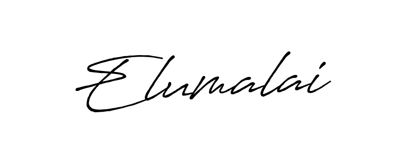 You should practise on your own different ways (Antro_Vectra_Bolder) to write your name (Elumalai) in signature. don't let someone else do it for you. Elumalai signature style 7 images and pictures png