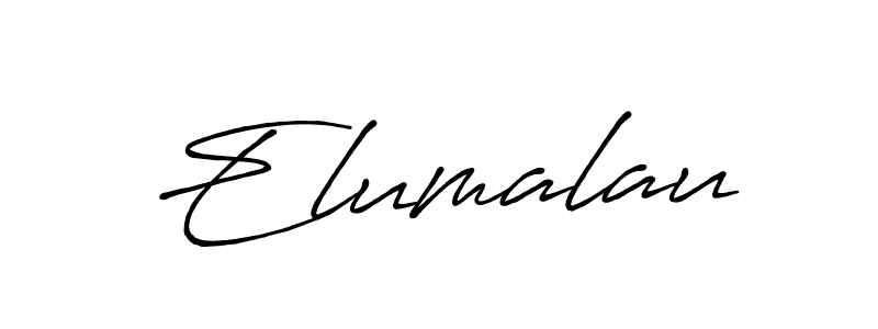Once you've used our free online signature maker to create your best signature Antro_Vectra_Bolder style, it's time to enjoy all of the benefits that Elumalau name signing documents. Elumalau signature style 7 images and pictures png