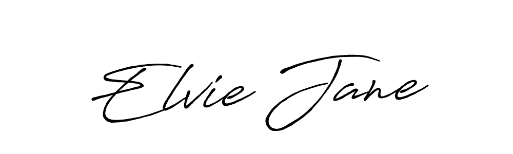 Elvie Jane stylish signature style. Best Handwritten Sign (Antro_Vectra_Bolder) for my name. Handwritten Signature Collection Ideas for my name Elvie Jane. Elvie Jane signature style 7 images and pictures png