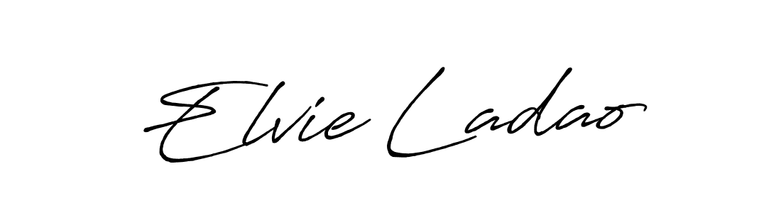 The best way (Antro_Vectra_Bolder) to make a short signature is to pick only two or three words in your name. The name Elvie Ladao include a total of six letters. For converting this name. Elvie Ladao signature style 7 images and pictures png