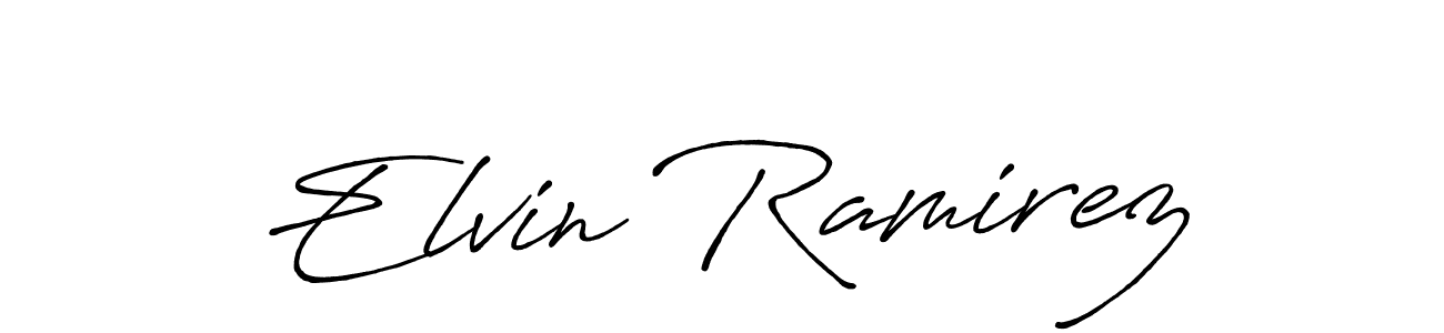 Create a beautiful signature design for name Elvin Ramirez. With this signature (Antro_Vectra_Bolder) fonts, you can make a handwritten signature for free. Elvin Ramirez signature style 7 images and pictures png