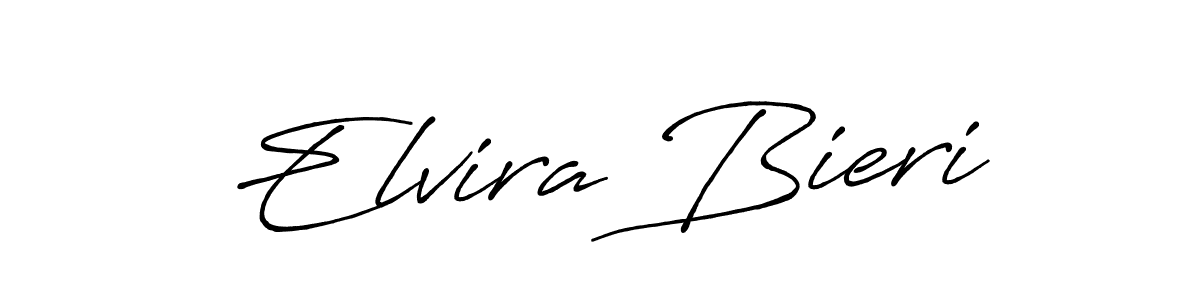 How to make Elvira Bieri signature? Antro_Vectra_Bolder is a professional autograph style. Create handwritten signature for Elvira Bieri name. Elvira Bieri signature style 7 images and pictures png