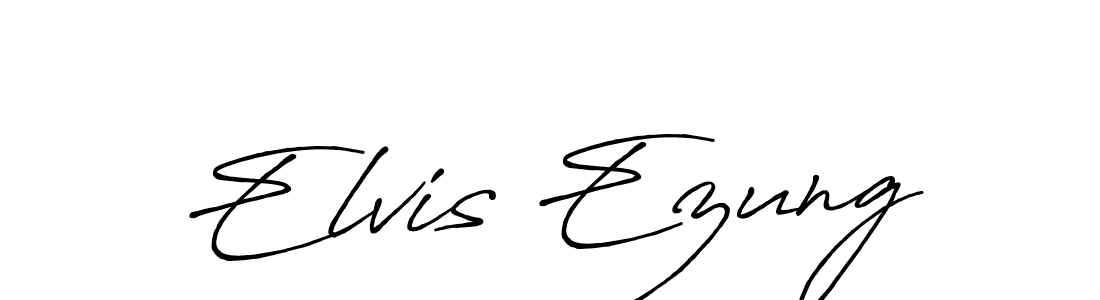 Make a short Elvis Ezung signature style. Manage your documents anywhere anytime using Antro_Vectra_Bolder. Create and add eSignatures, submit forms, share and send files easily. Elvis Ezung signature style 7 images and pictures png