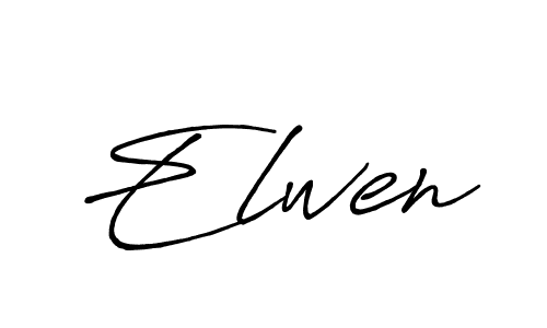 Make a beautiful signature design for name Elwen. With this signature (Antro_Vectra_Bolder) style, you can create a handwritten signature for free. Elwen signature style 7 images and pictures png