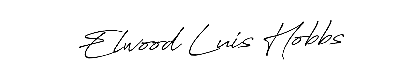 How to make Elwood Luis Hobbs signature? Antro_Vectra_Bolder is a professional autograph style. Create handwritten signature for Elwood Luis Hobbs name. Elwood Luis Hobbs signature style 7 images and pictures png