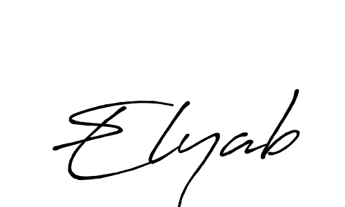 Similarly Antro_Vectra_Bolder is the best handwritten signature design. Signature creator online .You can use it as an online autograph creator for name Elyab. Elyab signature style 7 images and pictures png