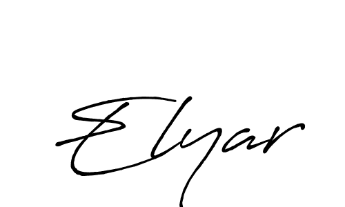 Make a beautiful signature design for name Elyar. With this signature (Antro_Vectra_Bolder) style, you can create a handwritten signature for free. Elyar signature style 7 images and pictures png