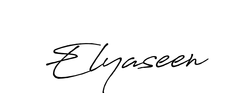 Similarly Antro_Vectra_Bolder is the best handwritten signature design. Signature creator online .You can use it as an online autograph creator for name Elyaseen. Elyaseen signature style 7 images and pictures png