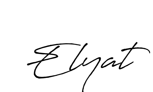 How to make Elyat signature? Antro_Vectra_Bolder is a professional autograph style. Create handwritten signature for Elyat name. Elyat signature style 7 images and pictures png