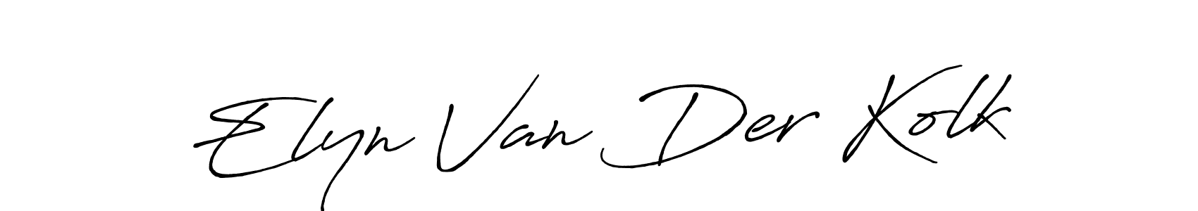 Also we have Elyn Van Der Kolk name is the best signature style. Create professional handwritten signature collection using Antro_Vectra_Bolder autograph style. Elyn Van Der Kolk signature style 7 images and pictures png