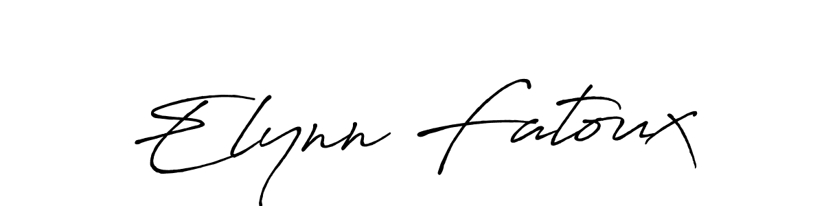 Use a signature maker to create a handwritten signature online. With this signature software, you can design (Antro_Vectra_Bolder) your own signature for name Elynn Fatoux. Elynn Fatoux signature style 7 images and pictures png