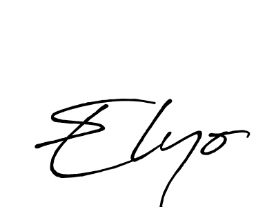 Also You can easily find your signature by using the search form. We will create Elyo name handwritten signature images for you free of cost using Antro_Vectra_Bolder sign style. Elyo signature style 7 images and pictures png