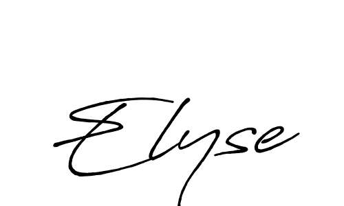 Also You can easily find your signature by using the search form. We will create Elyse name handwritten signature images for you free of cost using Antro_Vectra_Bolder sign style. Elyse signature style 7 images and pictures png