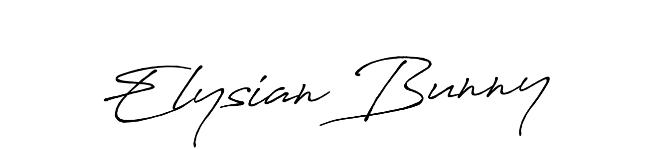 if you are searching for the best signature style for your name Elysian Bunny. so please give up your signature search. here we have designed multiple signature styles  using Antro_Vectra_Bolder. Elysian Bunny signature style 7 images and pictures png