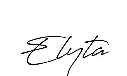 The best way (Antro_Vectra_Bolder) to make a short signature is to pick only two or three words in your name. The name Elyta include a total of six letters. For converting this name. Elyta signature style 7 images and pictures png