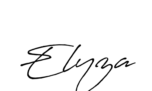 Design your own signature with our free online signature maker. With this signature software, you can create a handwritten (Antro_Vectra_Bolder) signature for name Elyza. Elyza signature style 7 images and pictures png