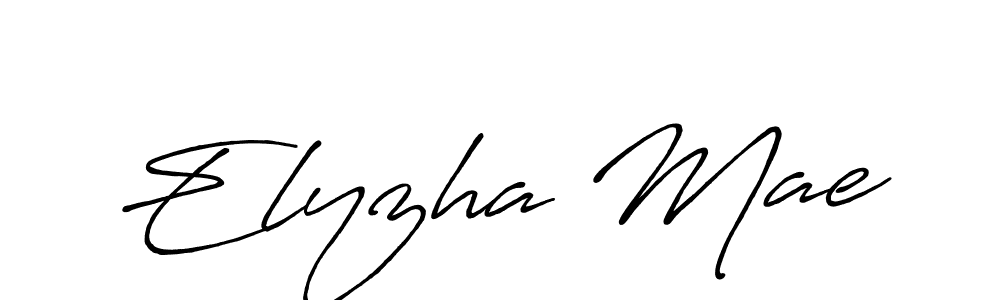 Make a beautiful signature design for name Elyzha Mae. With this signature (Antro_Vectra_Bolder) style, you can create a handwritten signature for free. Elyzha Mae signature style 7 images and pictures png