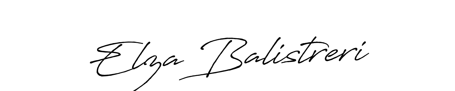 How to make Elza Balistreri name signature. Use Antro_Vectra_Bolder style for creating short signs online. This is the latest handwritten sign. Elza Balistreri signature style 7 images and pictures png